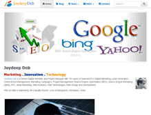 Tablet Screenshot of joydeepdeb.com